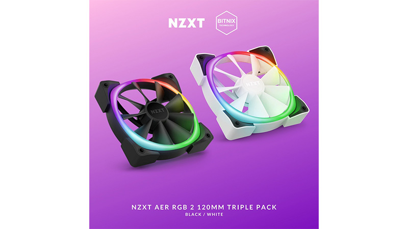 quạt tản nhiệt máy tính NZXT F140 RGB Twin Pack