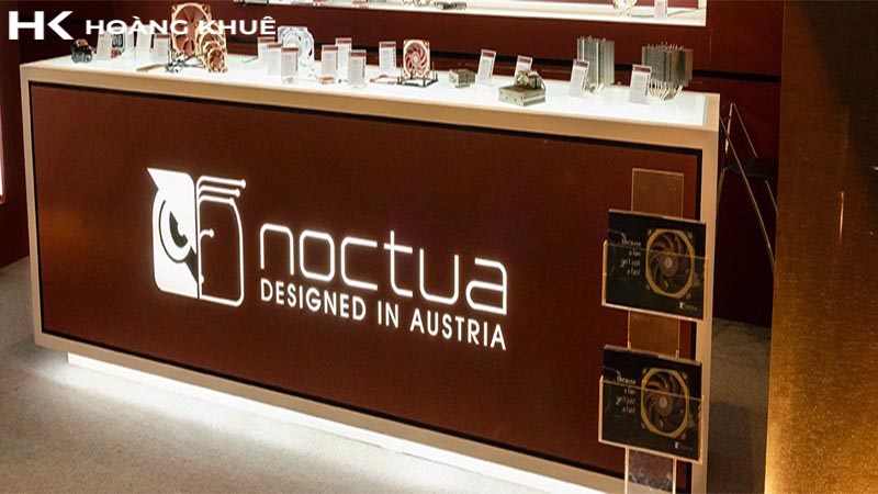 Hình ảnh logo của công ty Noctua chuyên sản xuất tản nhiệt máy tính