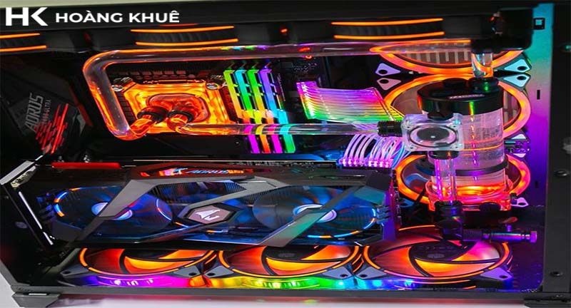 Tản nhiệt nước máy tính với màu sắc bắt mắt và là niềm đam mê của Anh Chị Em game thủ