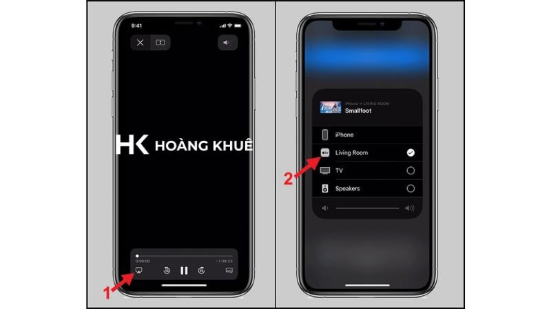 Phản chiếu màn hình iphone lên máy tính bằng airplay.